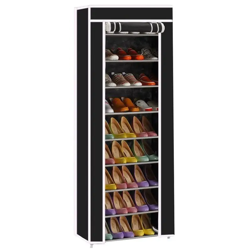 Однорядный пылезащитный шкаф для обуви стойка из нетканого материала органайзер