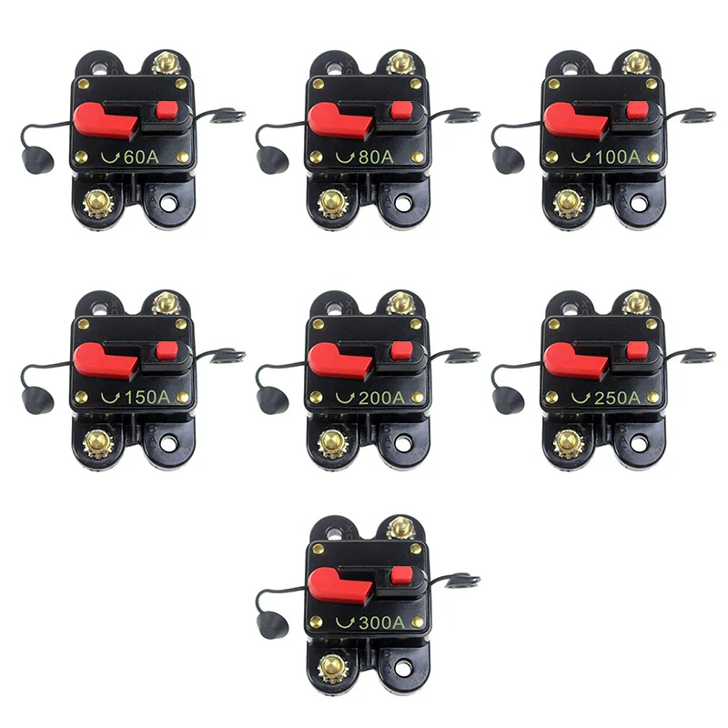 60-300A автомобильный аудио автоматический выключатель предохранитель сброса