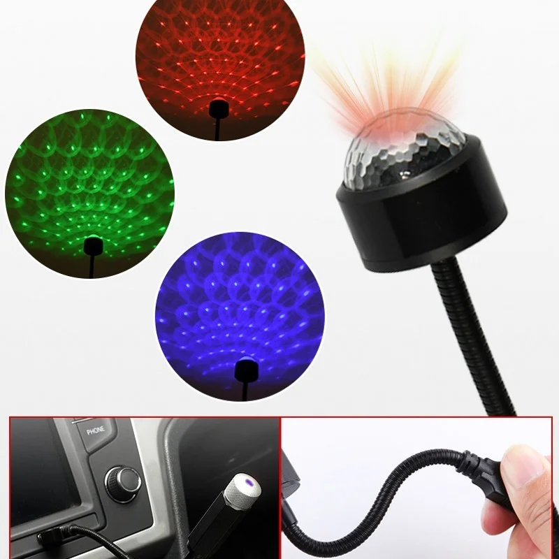 

USB Starry Sky Lights Party Colorful Lights Adjustable Dance Party DJ Row of Lights RGB Roof Room Romantic Projection Lights