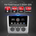 Автомобильный GPS-навигатор SWC RDS, экран 2.5D, Автомагнитола для Ford Focus 2 Mk 2, 2004, 2005, 2006, 2007, 2008, 2009, 2010, 2011