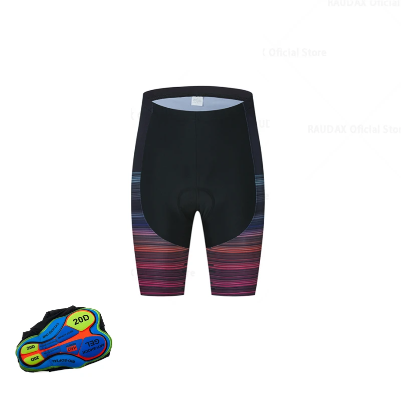 

20D Gel Pad Bike Team Racing Wear STRAVA Cycling Shorts Men's Riding Shorts Summer Anti-UV MTB Bicycle Tights Pro