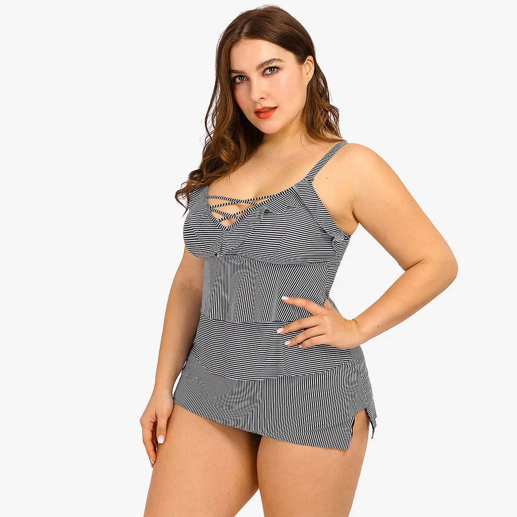 Женская короткая юбка на бретельках с высокой талией бандажный купальник