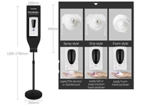 ABS Auto Touchless Stand Automatic Sanitizer Hand Wash Liquid Soap Material Plastic Dispenser In Public