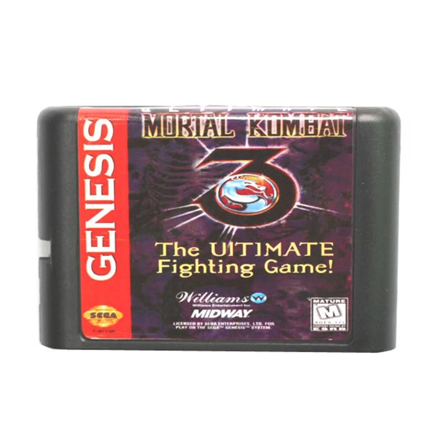 Mortal Kombat 3 конечной файтинг 16 бит карточная игра для Sega игры Mega Drive и Genesis|Картриджи|