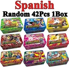 Железная коробка с испанской вспышкой, игральные карты покемон Пикачу, держатель карт емкостью 60, карточки, карточки Покемоны, коробка для хранения наушников, игрушка