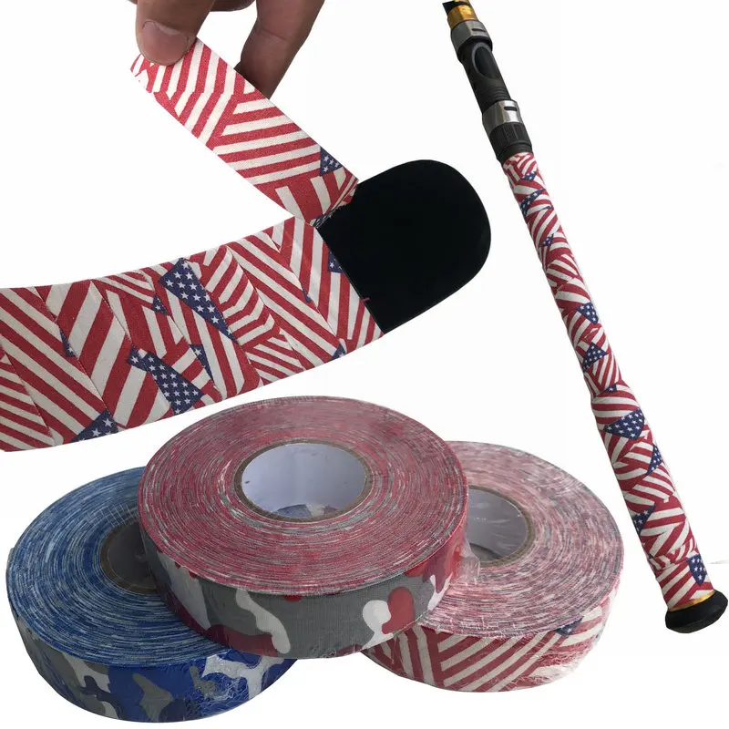 

Poerti Ice Hockey Stick Tape Rod Patch Non-Slip Net Ball Rod Tape Fishing Gear Rod Tennis Accessories