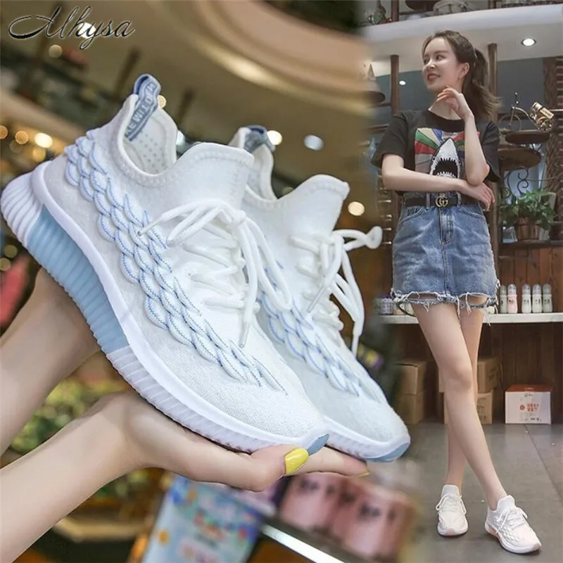 Кроссовки Mhysa женские легкие дышащие сетчатые повседневная обувь с