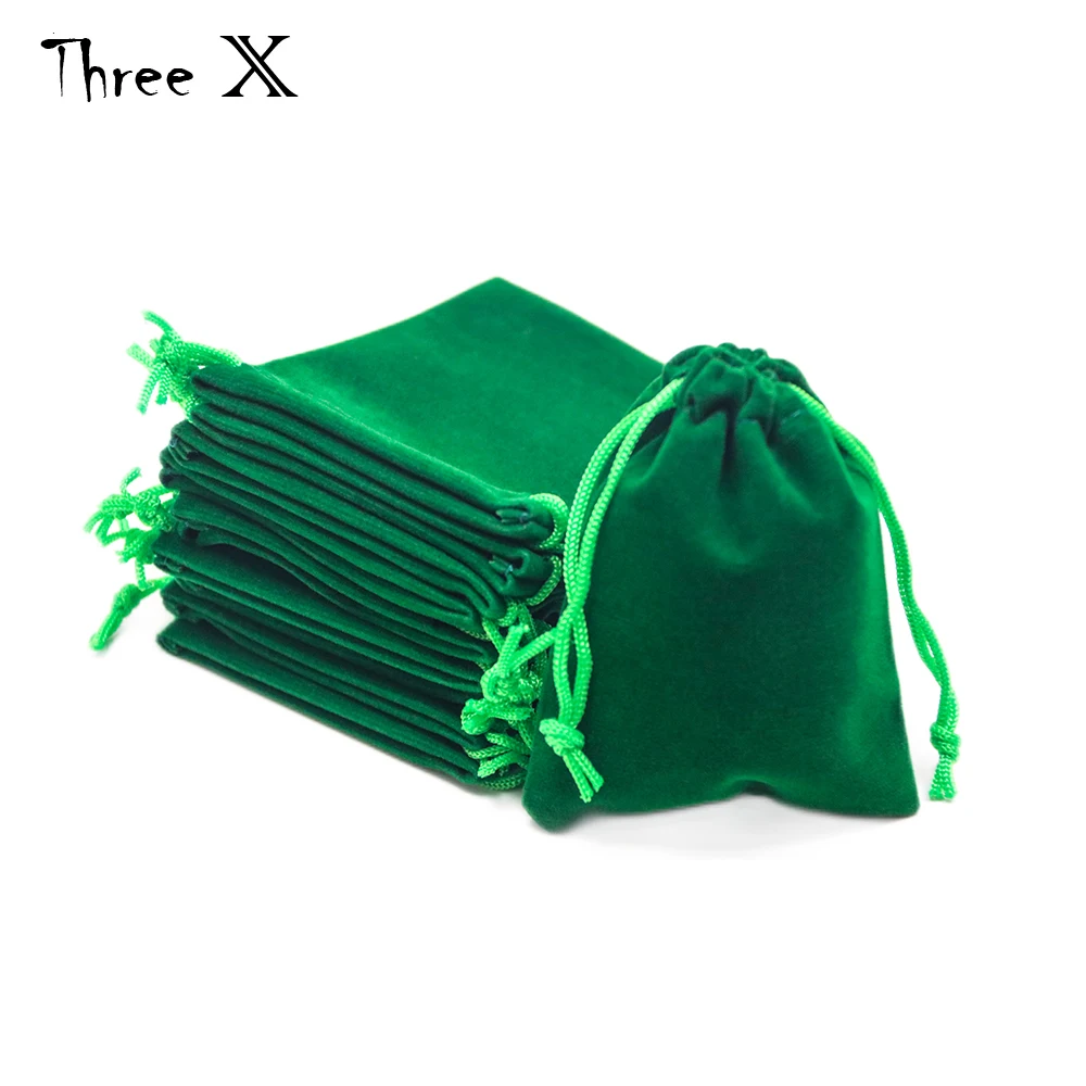 Set of 10 4.0&quot x 3.15&quot Durable Velvet Carry Bag Pouches w/Drawstring for Dice Jewelry Gift Packaging | Спорт и развлечения