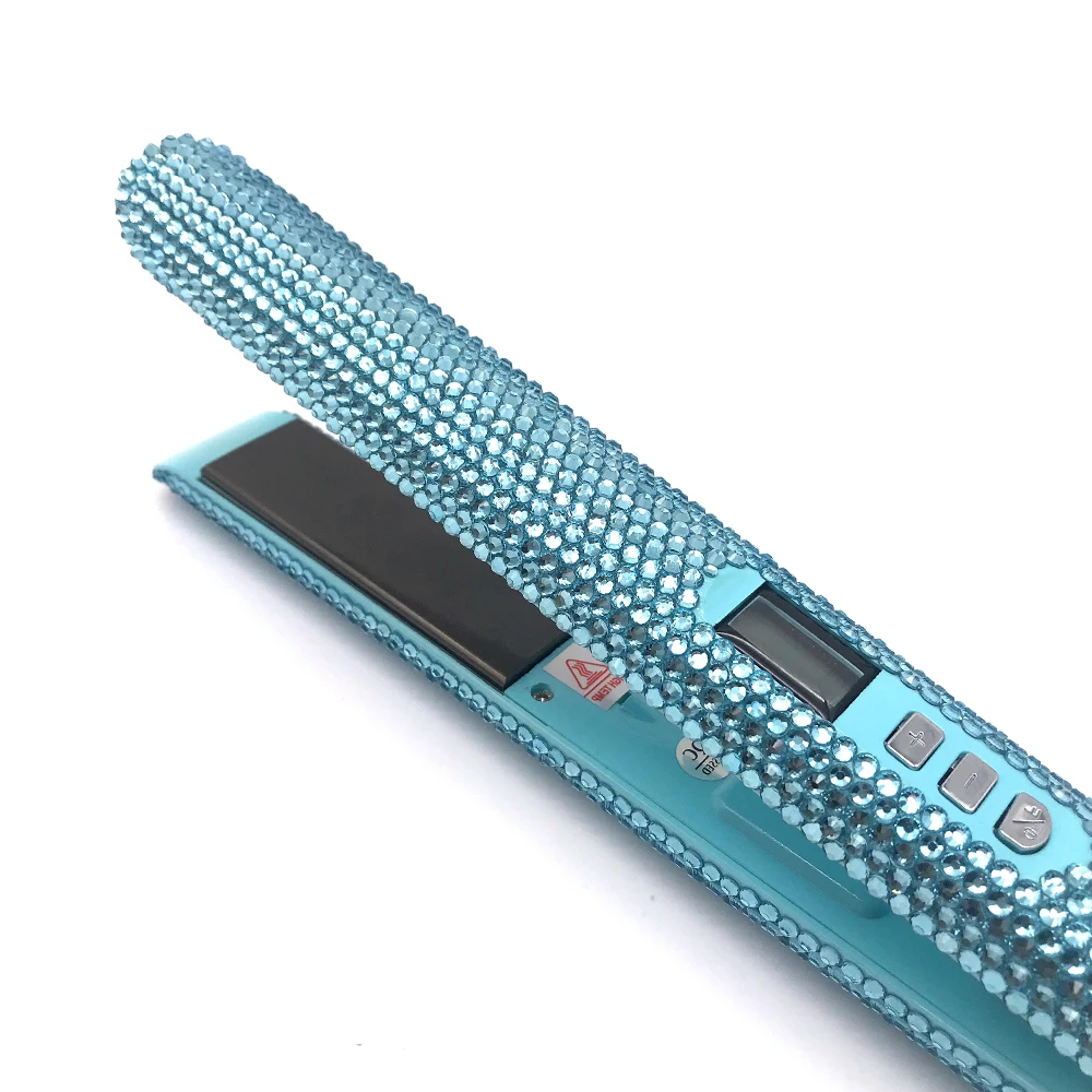 Выпрямитель для волос со стразами титановая пластина выпрямитель с кристаллами