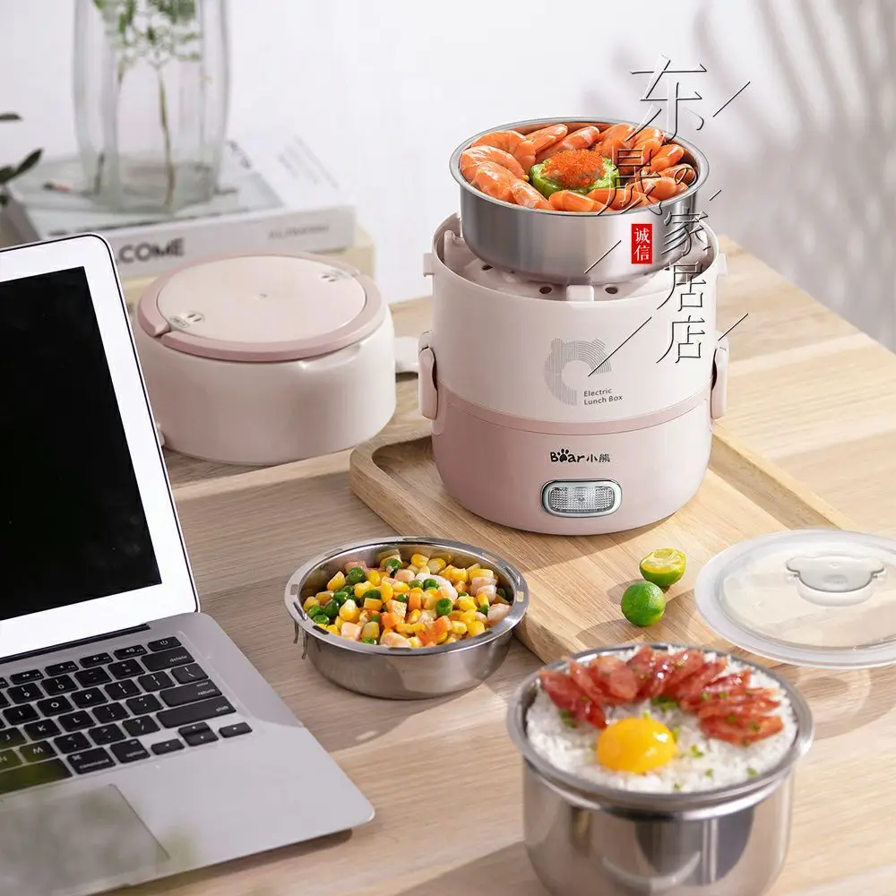 

Electric Heating Lunch Box Insulation Plug-in Electric Heating Cooking Office Worker Portable Pot Bucket