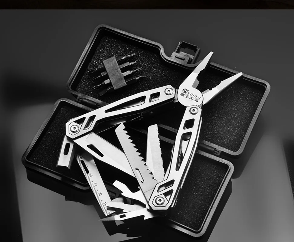 Многофункциональный комбинированный инструмент плоскогубцы складной нож