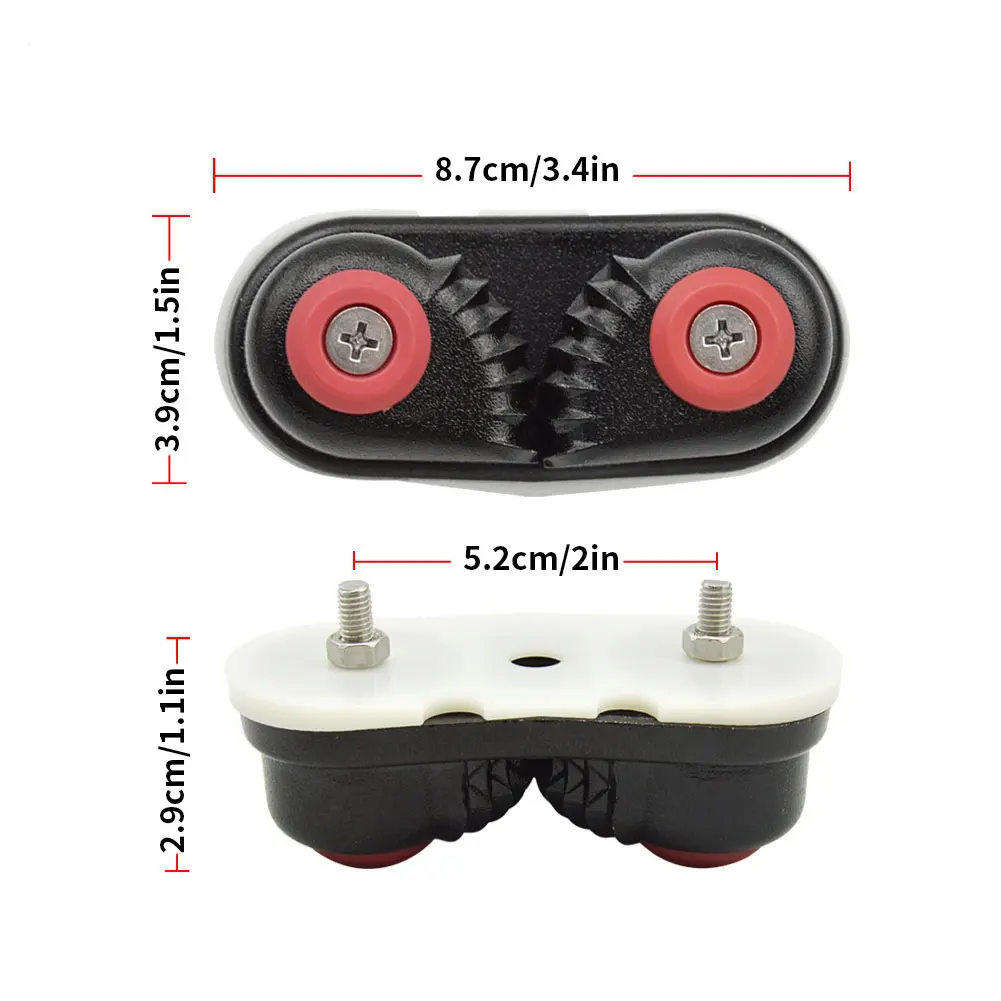 

1pcs Black Anodized Aluminium Cam Cleat Boat Cam Cleats Matic Fairlead Marine Sailing Sailboat Kayak Canoe Dinghy Accessories