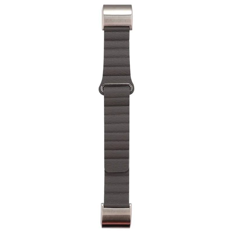 Наручный ремешок для Fitbit Charge 2, 3 ремешка, сменный кожаный ремень-петля для Fit Bit Charge 2, 3 браслета, умный Браслет, аксессуары - Цвет: Gray