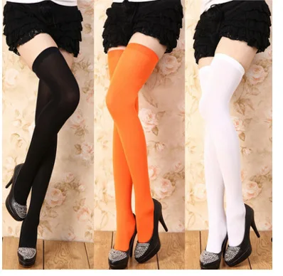 

1Pair Women Sexy Warm Thigh High Stockings Over Knee Socks Velvet Calze Stretch Stocking Temptation Medias Overknee Long Socks