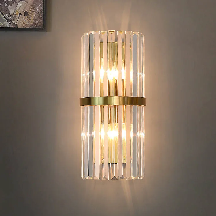 

Crystal Wall Lamps Bedside Light Bedroom Living Room Lamp Aisle Stairs Wall Light Modern Hotel Corridor Crystal Wall Sconce