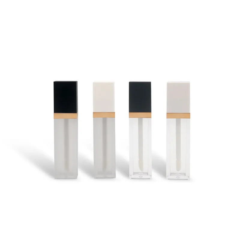 

50PCS 7ML DIY Empty Lipgloss Tube Transparate Frosted Bottle Lip Gloss Liquid Lipstick Lip Glaze Tubes Customize Private Label