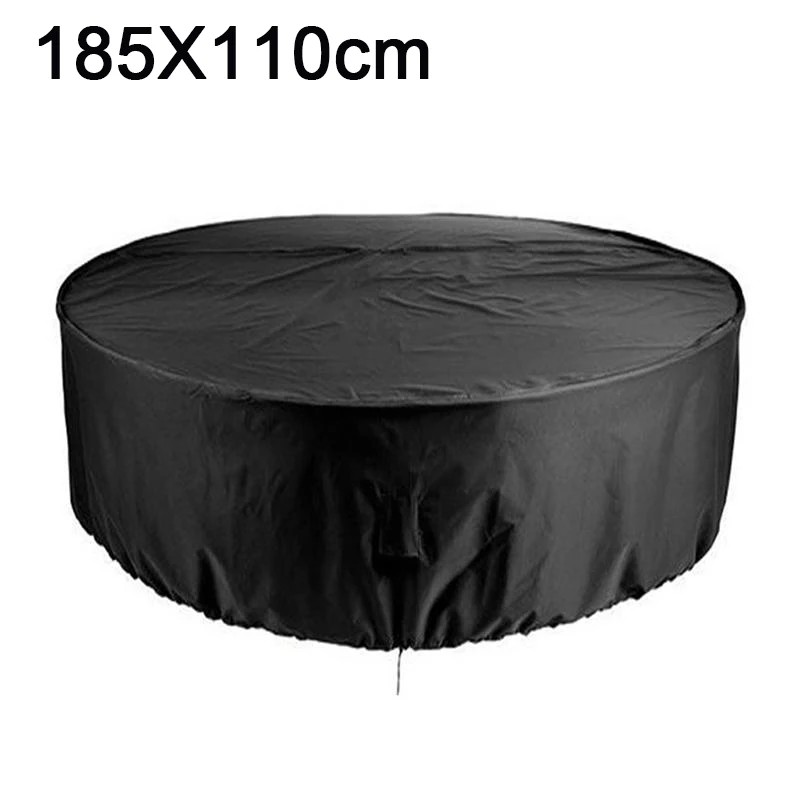 Большой круглый водонепроницаемый уличный стол для сада Чехол мебели