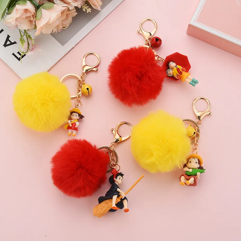 Креативный животный брелок медведь меховой шар мультфильм Зодиак плюшевая мышь