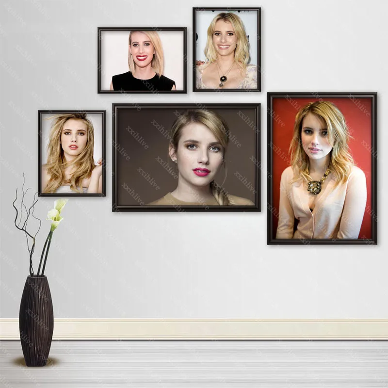 

Actor Emma Roberts Posters Wall Art Decor Picture Modern Home Room Decoration Quality Canvas Painting More Size Customizable