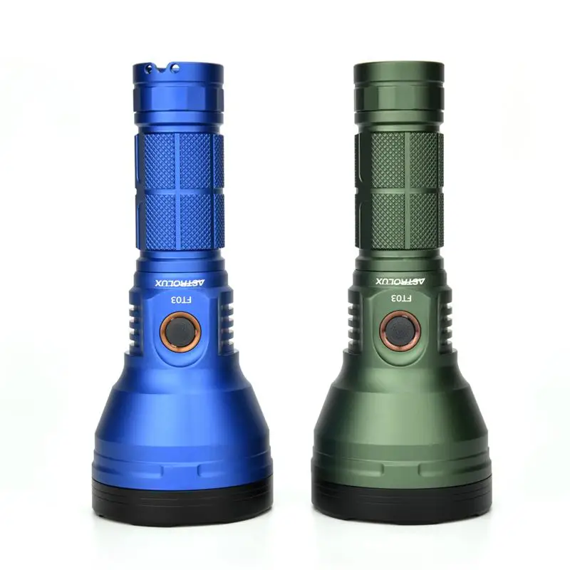 Astrolux FT03 SST40-W 2400lm 875m Type-C перезаряжаемый светодиодный фонарик черный тактический