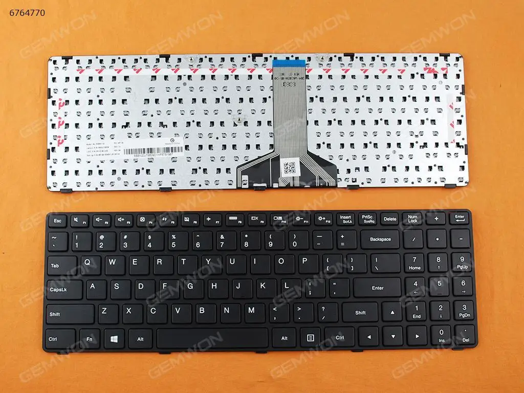 США QWERTY клавиатура новая Замена для ноутбука Lenovo Ideapad 100-15IBD B50-50 черный с рамкой |