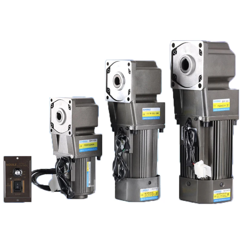 Прямоугольный редукторный двигатель переменного тока 300 Вт однофазный мотор 220 В