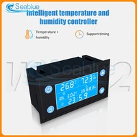 w1212 ac 110v 220v lcd digital temperature humidity controller timer sht20 sensor probe for incubator aquarium thermostat