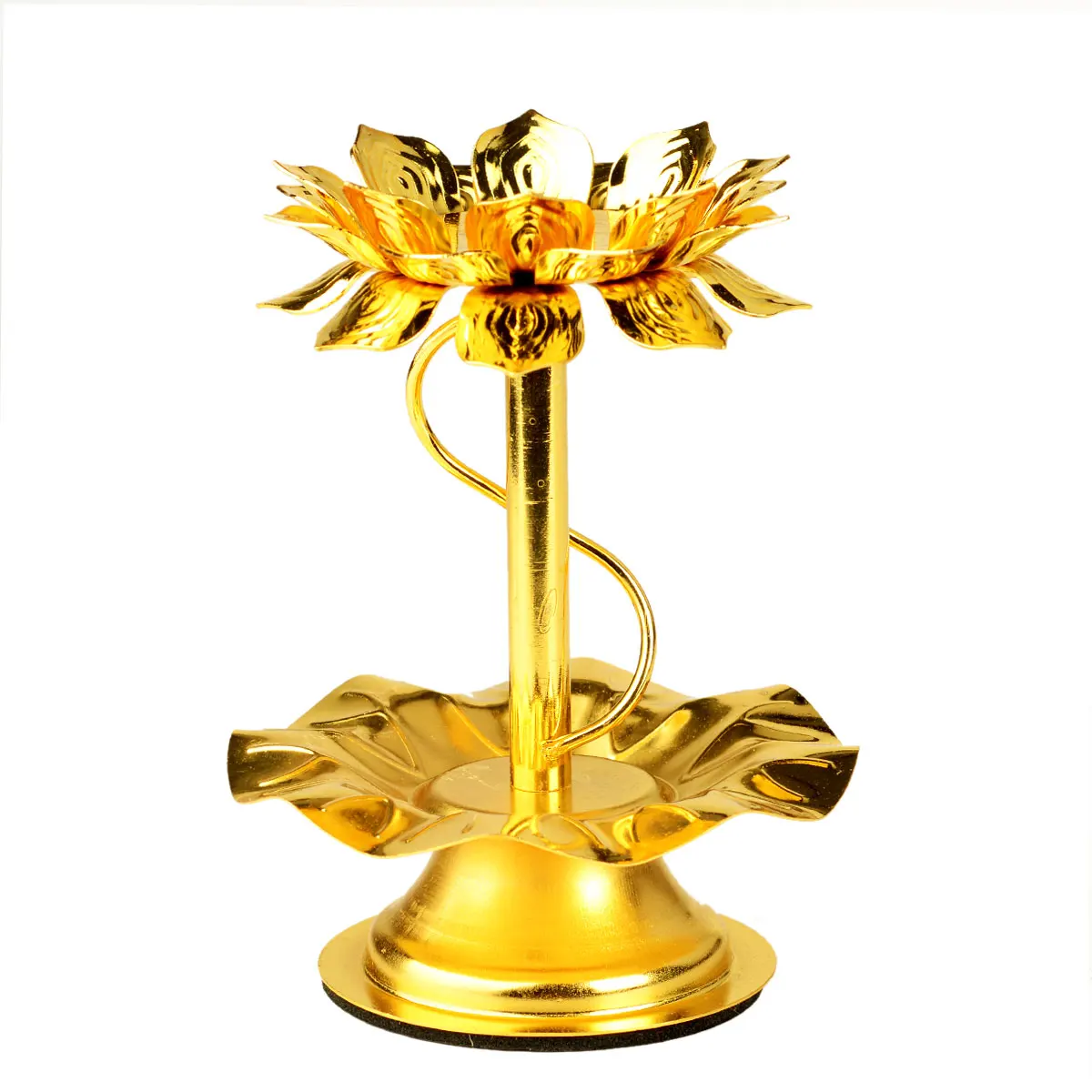 Металлический старинный держатель для свечей золотой простой Zen подсвечник