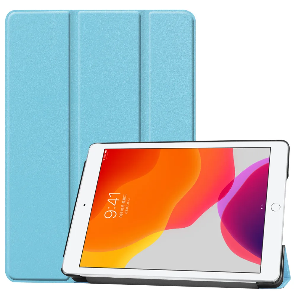 Чехол для нового iPad 10,2 7th Gen Coque Магнитная подставка авто Пробуждение/спящий кожаный чехол для iPad 10,2 Capa+ пленка+ ручка