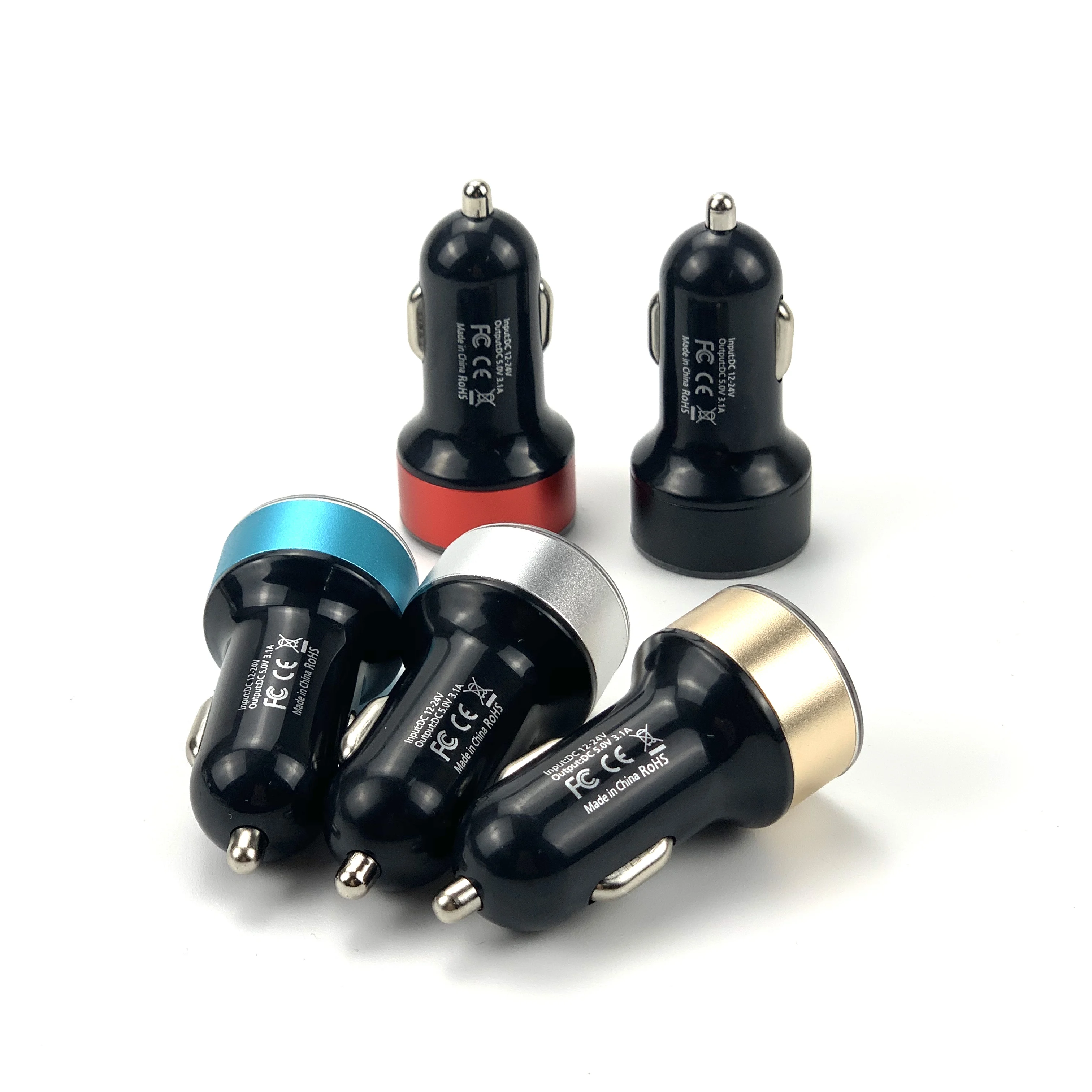 

Автомобильное зарядное устройство с светодиодный USB-портами, 3,1 А