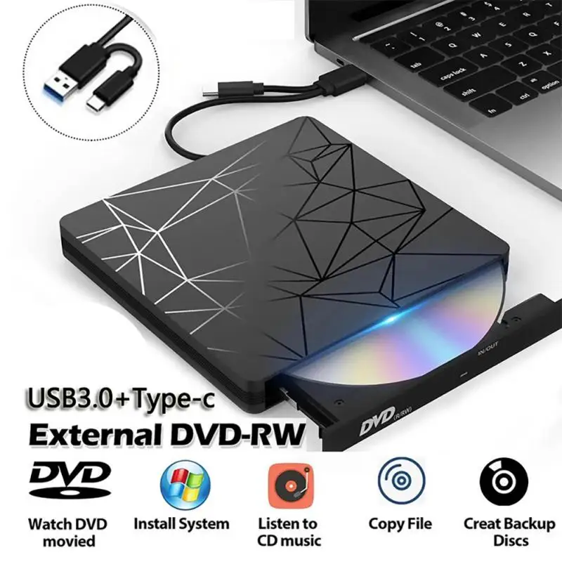 

USB 3,0 и Type C DVD-накопитель, устройство для чтения и записи без привода, высокоскоростное устройство записи, внешнее устройство чтения