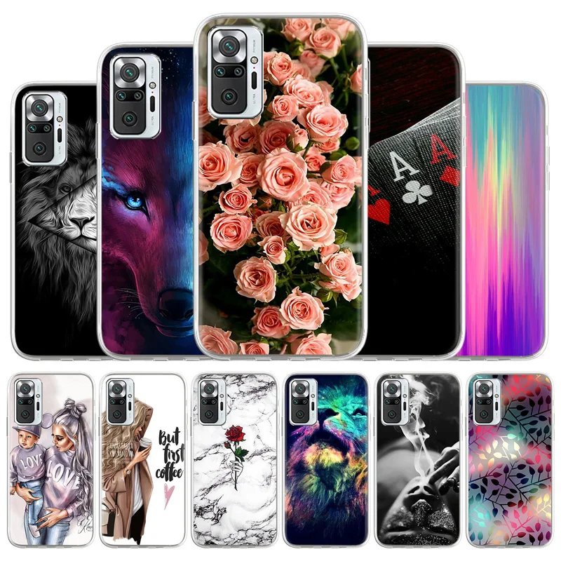

For Xiaomi Redmi Note 10 Pro Case Soft Silicone Marble Crack Phone Cover For Xiaomi Redmi Note 10 Pro M2101K6G 6.67 inch