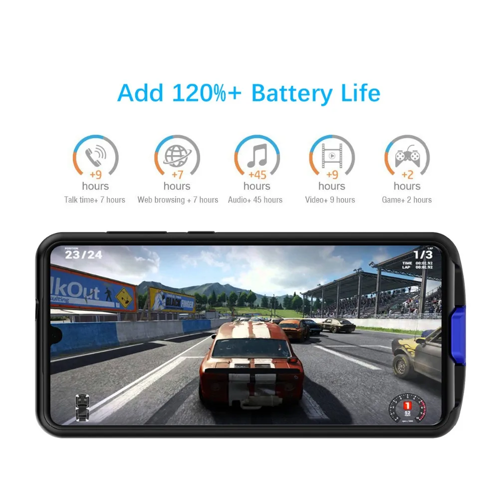 Чехол для зарядного устройства 6500 мАч для Oppo Realme X2 Расширенный резервный внешний аккумулятор чехол для аккумулятора для Realme X2 Pro Чехол Для Телефона