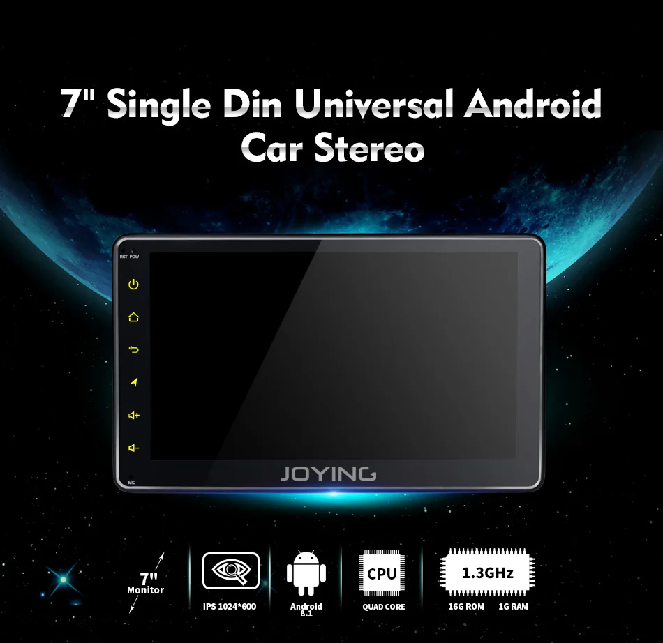 Новейший Android 8,1 автомобильный Радио 1 DIN " HD Универсальный стерео Восьмиядерный Автомагнитола видео плеер с SPDIF аудио SWC контроллер