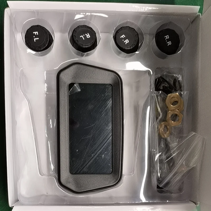 

TPMS Solar Car Security Tire Pressure Monitoring System Wreless Color LCD Screen with 5 Sensors Time Display Tires Pressure