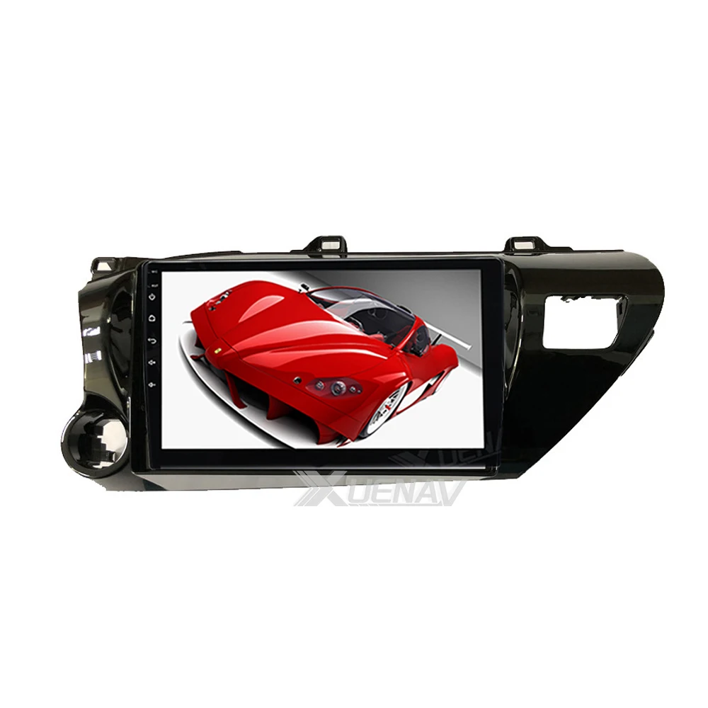 

10 дюймовая панель крепление для приборной панели 2 Din DVD рамка Комплект отделки Автомобильная рама для Toyota Hilux-Leftide 2017 левое колесо