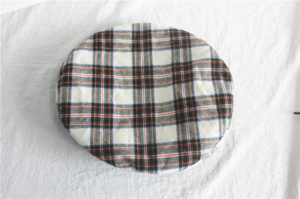 Японский винтажный Рождественский модный клетчатый берет весна-осень тонкая