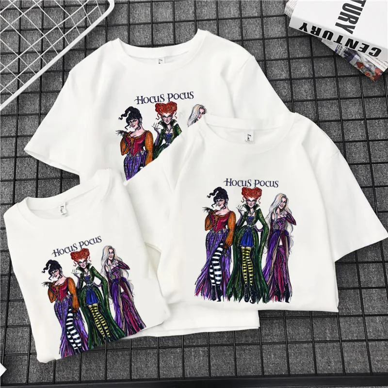 Hous Pocus Хэллоуин Женская футболка с принтом ужасов забавная Повседневная коротким