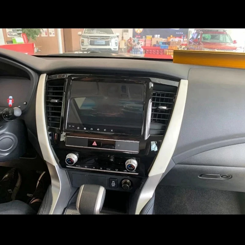 

1set for Mitsubishi Pajero Sport 2020 Left Hand Drive Gear Shift Knob Frame & 2x Front Upper Air Vent Outlet Cover Trim
