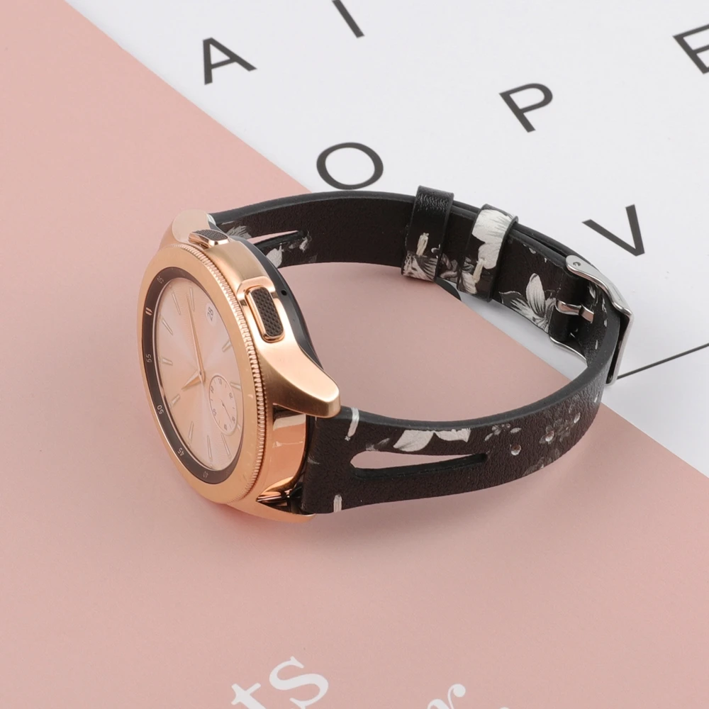 Кожаный ремешок для samsung Galaxy Watch 42 мм 46 мм, ремешок из натуральной кожи, сменный Браслет для Galaxy Watch Active Galaxy