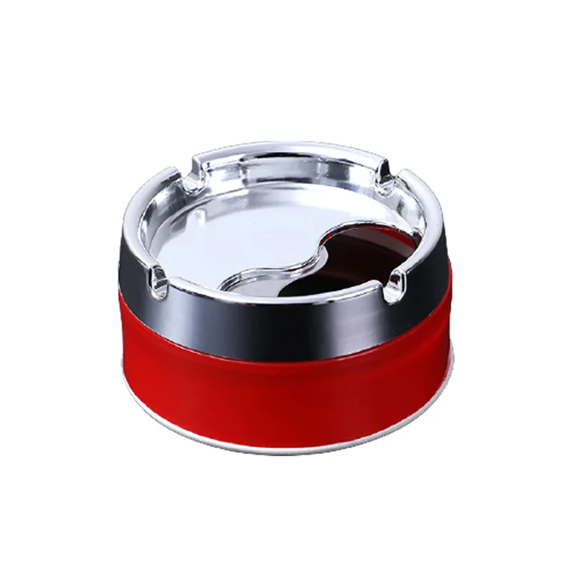 

Household Detachable Rotatable Lid 360 Degree Free Rotation Stainless Steel Corrosion Resistance Portable Cigarette Ashtray