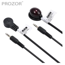 Prozor IR Extension Cable Emitter Receiver Infrared System Cable Kit for HDMI-compatible Extender 10M Receiving Distance Black