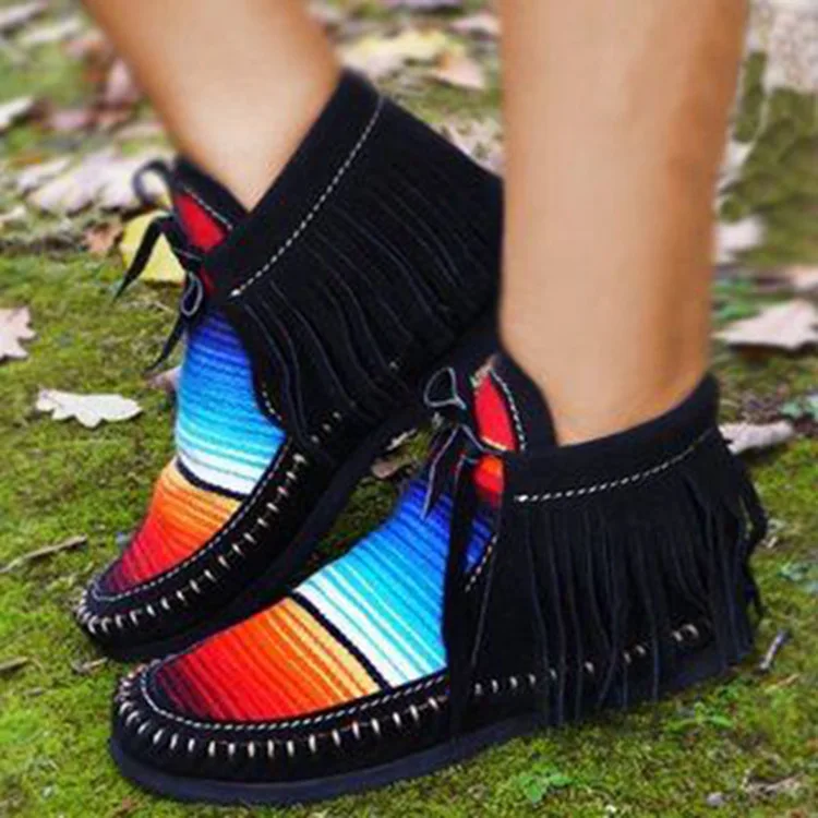 

Rela Bota Tassel Fashion Single Shoes Women Large Size Lace Up Colorful Block Lightweight Female Travel Casual Outdoor Sneakers