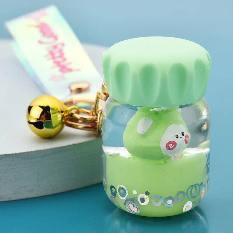 Cute Fashion Acrylic Keychain Into The Oil Wizard Water Cup Creative Cartoon Fun Charm Keychain Ladies Bag Mobile Phone Keychain