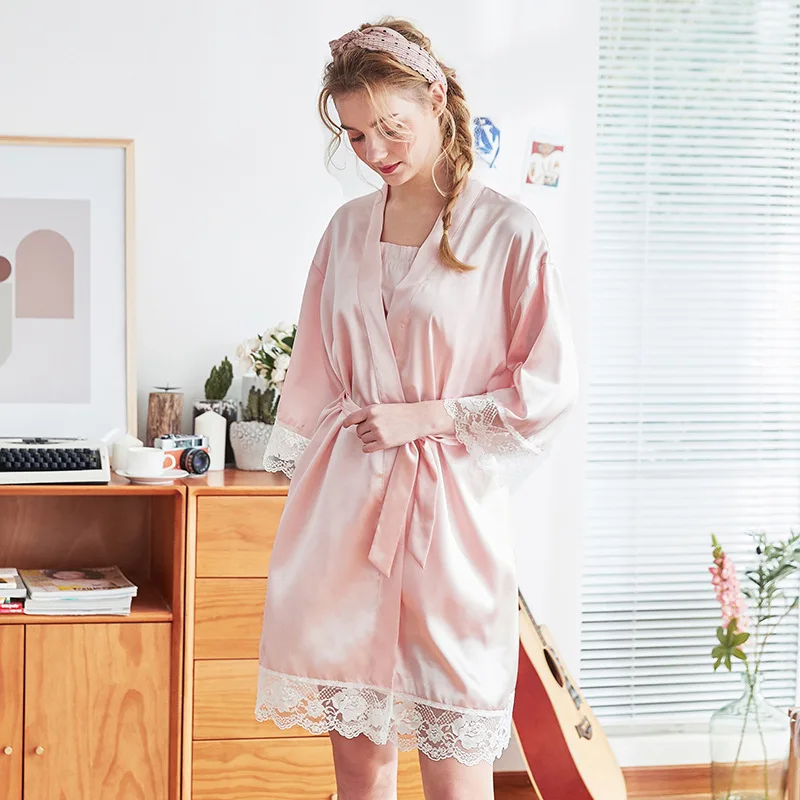 Женский шелковый халат-кимоно из вискозы Размеры M L XL XXL | Женская одежда