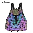 Новинка 2021, женский рюкзак, светящиеся стеганые рюкзаки с геометрическим рисунком, роскошные школьные ранцы для девочек-подростков, Студенческая сумка, женский рюкзак