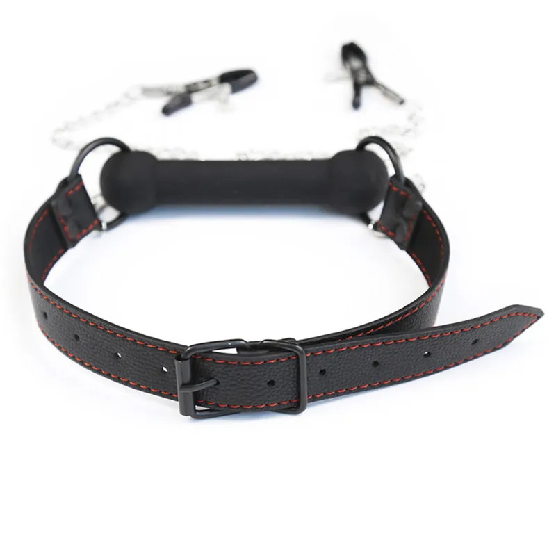 Фонарь с открытым ртом зажимы для сосков цепью набор БДСМ шариков кляп рабство