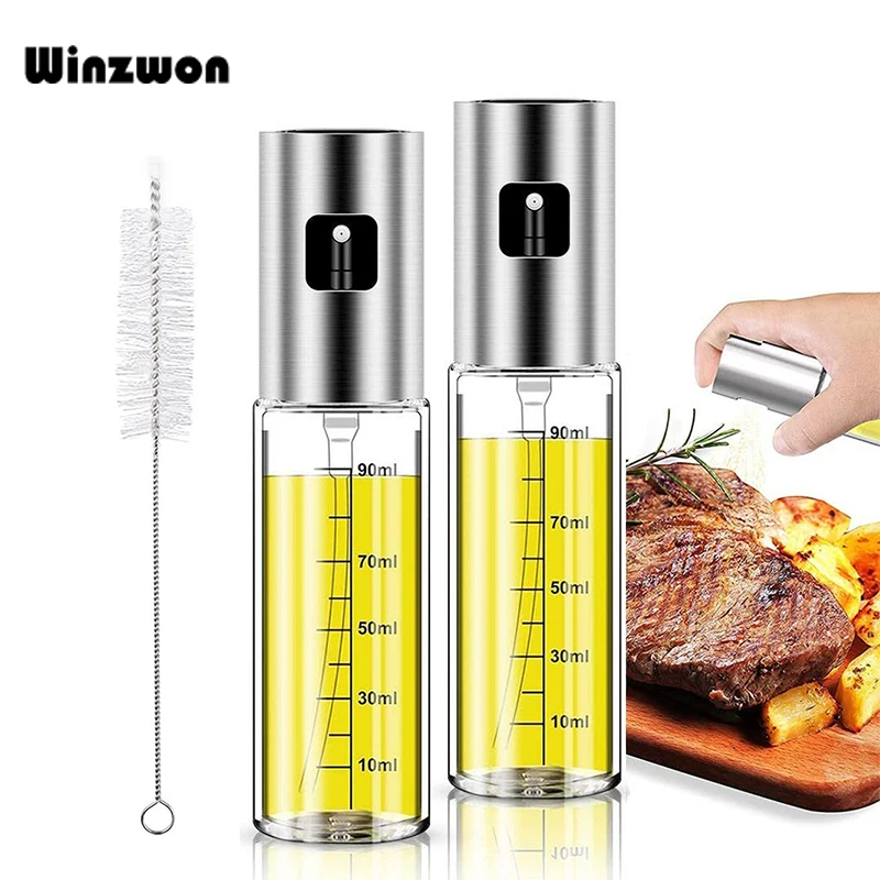 1 шт. пустая емкость для масла спрей бутылка Стекло оливковое масло опрыскиватель