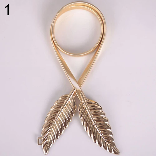 Женский пояс в винтажном стиле эластичный с металлической пряжкой аксессуар для