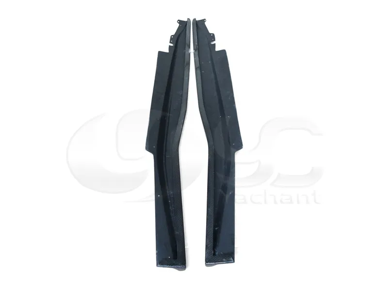 Нижняя часть боковой юбки из углеродного волокна для стайлинга автомобиля 2 шт.